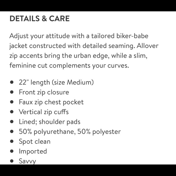 Faux Leather Jacket - Picture 8 of 14